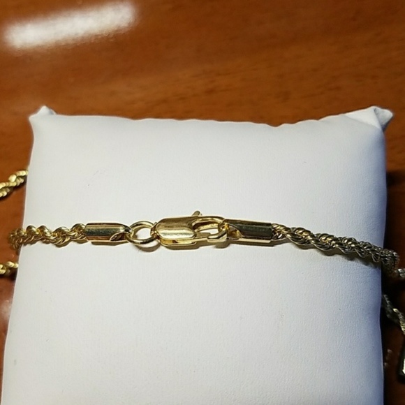 Mens "Jordan" 20K Gold Plated Cross Necklace - Picture 3 of 7